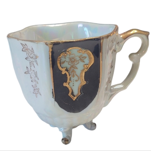 Vtg Wales China Demitasse Cup Iridescent - Picture 4 of 13